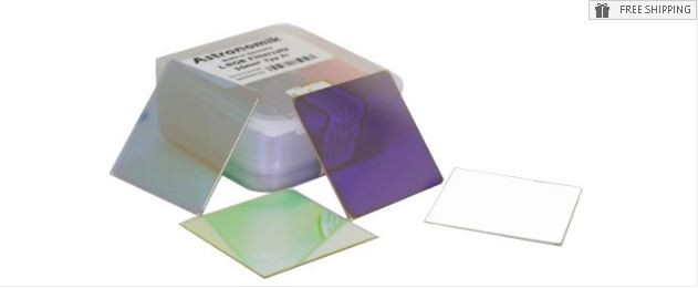 ASTRONOMIK LRGB TYPE 2 FILTER SET - 50MM SQUARE UNMOUNTED