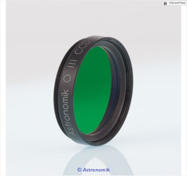 ASTRONOMIK 6 NM OIII MFR NARROWBAND FILTER - 1.25" MOUNTED