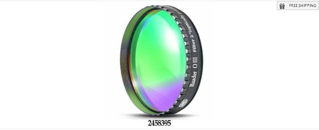 BAADER O-III NEBULA FILTER - 2" ROUND MOUNTED