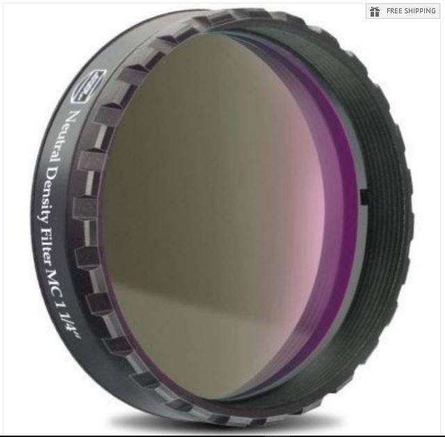 BAADER 0.9 NEUTRAL DENSITY FILTER - 1.25" ROUND MOUNTED