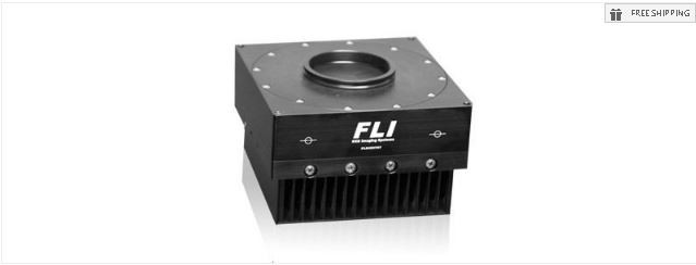 FLI PROLINE PL1001E MONOCHROME GRADE 1 CCD CAMERA WITH 63.5MM SHUTTER
