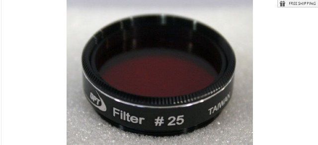 TPO #25 RED COLOR FILTER & CASE - 1.25"