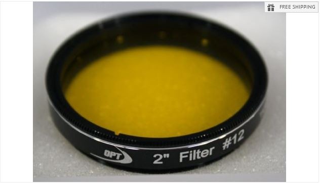 TPO #12 YELLOW COLOR FILTER & CASE - 2"