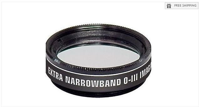 ORION OIII EXTRA NARROWBAND FILTER - 1.25" ROUND MOUNTED