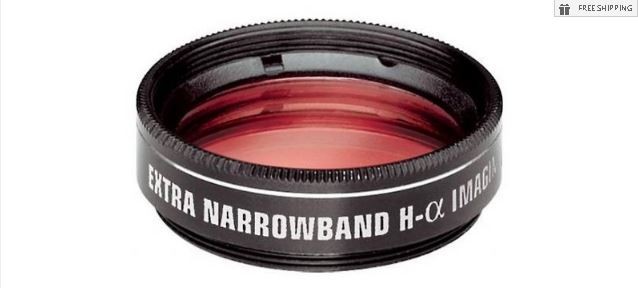 ORION H-ALPHA EXTRA NARROWBAND CCD FILTER - 1.25" ROUND MOUNTED