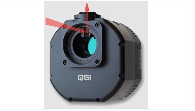 QSI 628WSG MONO CCD CAMERA - MECHANICAL SHUTTER, 5-POSITION FILTER WHEEL & INTEGRATED GUIDER PORT