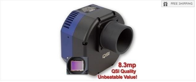 QSI 683WS-8 MONOCHROME CCD CAMERA - MECHANICAL SHUTTER & 8-POSITION CFW