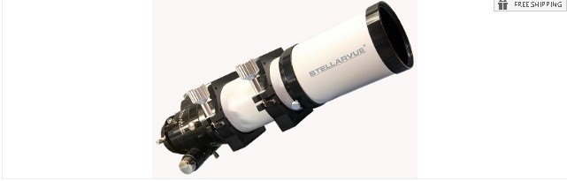 STELLARVUE 80MM F/6 APO TRIPLET REFRACTOR - 2.5" STELLARVUE FOCUSER