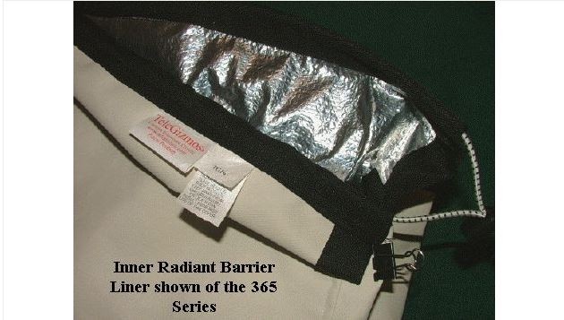 TELEGIZMOS 365 SERIES COVER FOR 5" - 6" EQUATORIAL REFRACTOR TELESCOPES