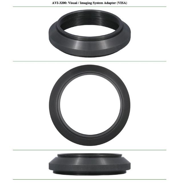 TELE VUE VISA VISUAL IMAGING SYSTEM ADAPTER FOR BIG PARACORR