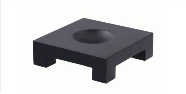 TURTLETECH MOVA GLOBE SQUARE BLACK WOOD BASE 6"